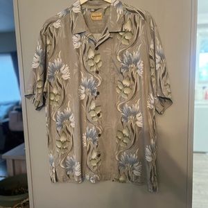 Tommy Bahama Mens Silk Short Sleeve Button Up Hawaiian Shirt Sz XL